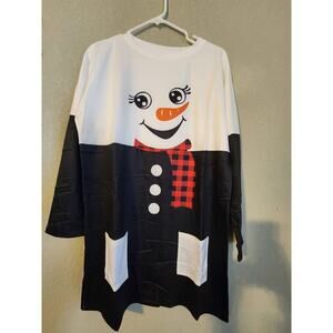 Snowman Holiday Ugly Christmas
Dress With Pockets  size M‎